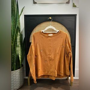 ALTAR’D STATE floral stitch top - L